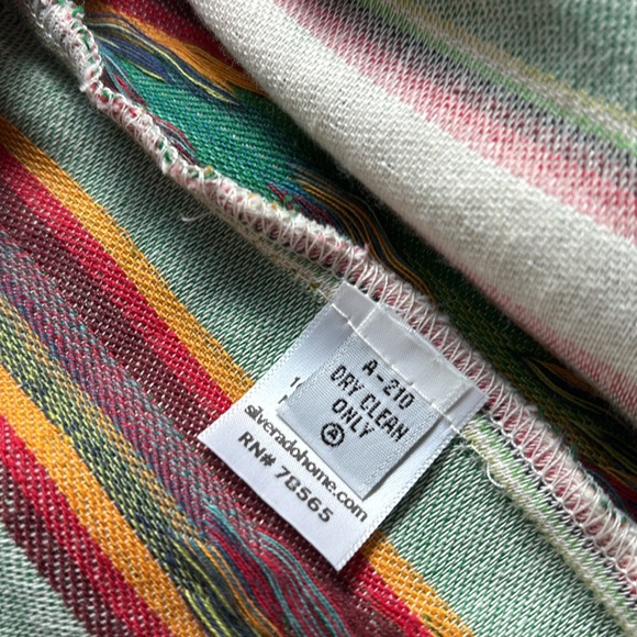 ✨SILVERADO APPAREL Lauren Duster Size Large Southwestern Cotton Serape Stripe - Picture 10 of 15